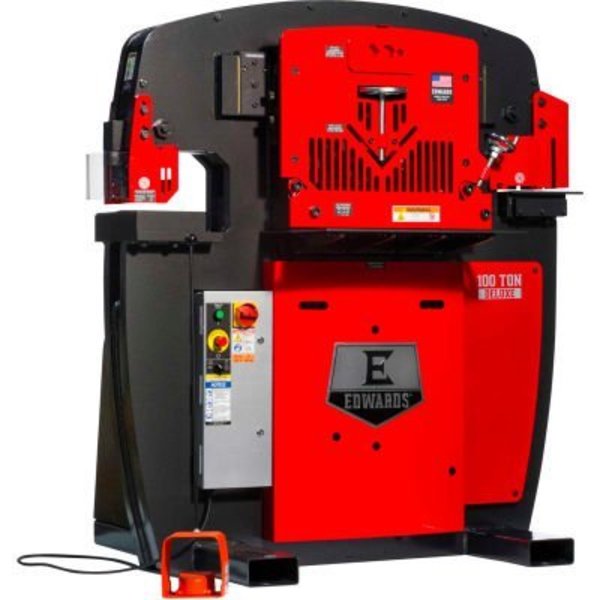 Edwards Mfg Co. 100 Ton Deluxe Ironworker - 3 Phase, 230V - Edwards IW100DX-3P230